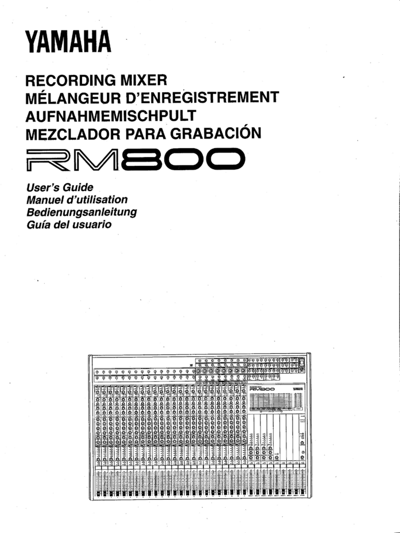 Yamaha RM800 User manual