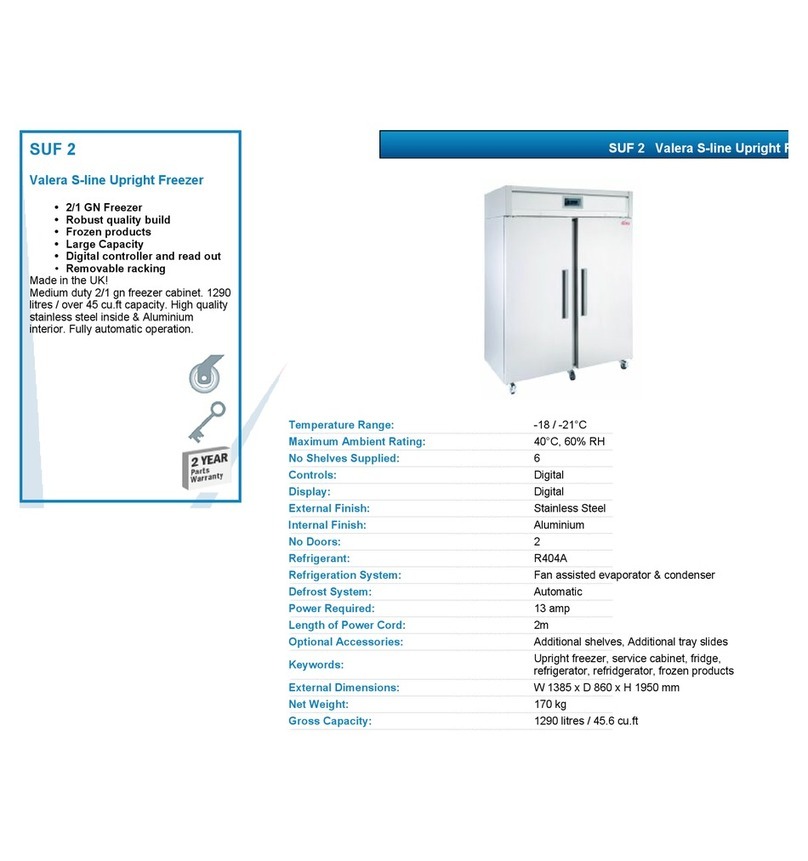 VALERA SUF 2 User manual