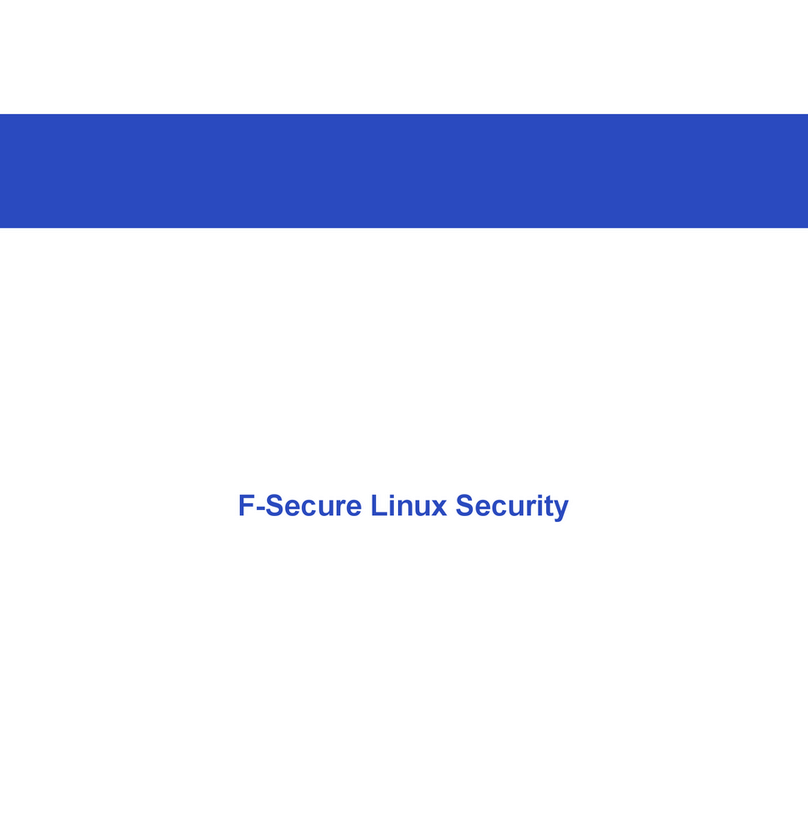 F-SECURE LINUX SECURITY User manual