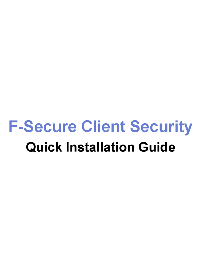 F-SECURE CLIENT SECURITY 9.00 - QUICK User manual