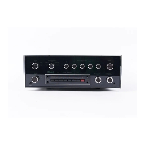 McIntosh C33 User manual
