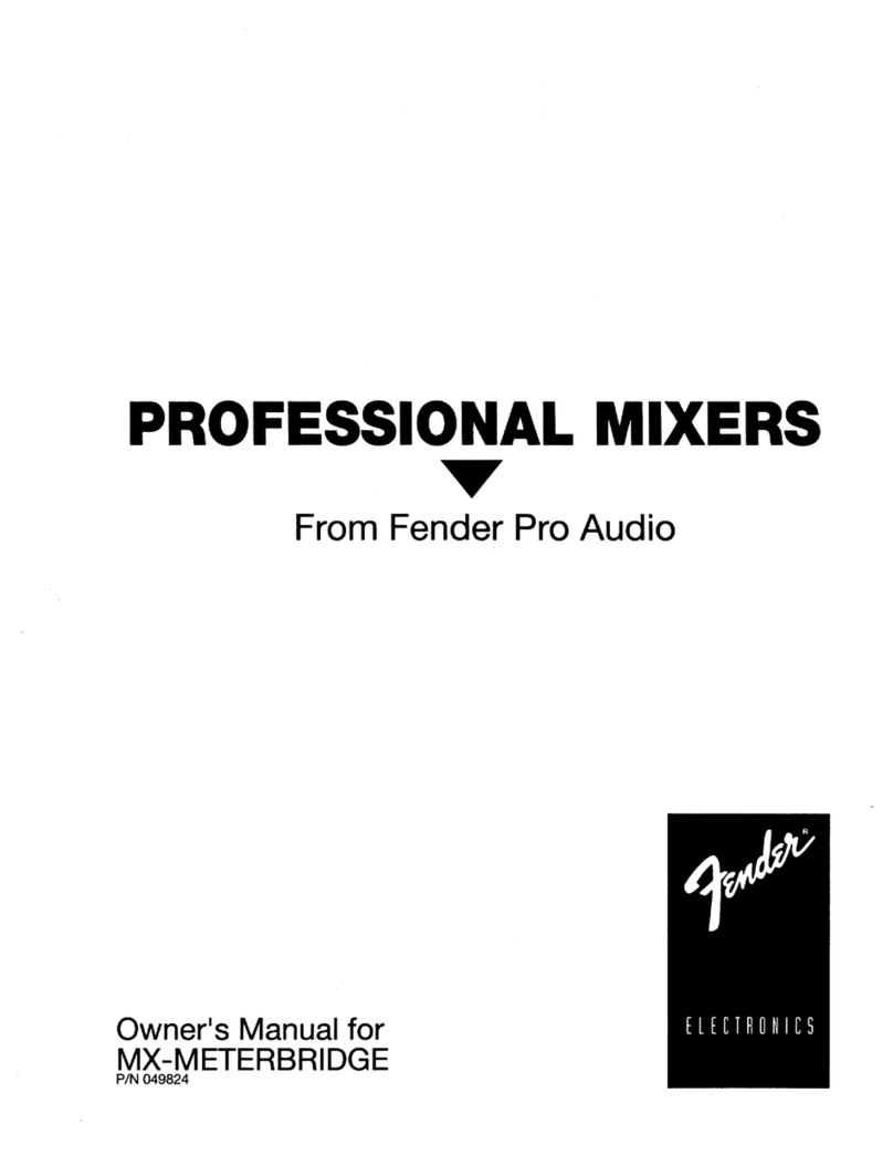 Fender MX-5200 User manual