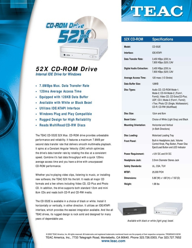 Teac CD-552E User manual