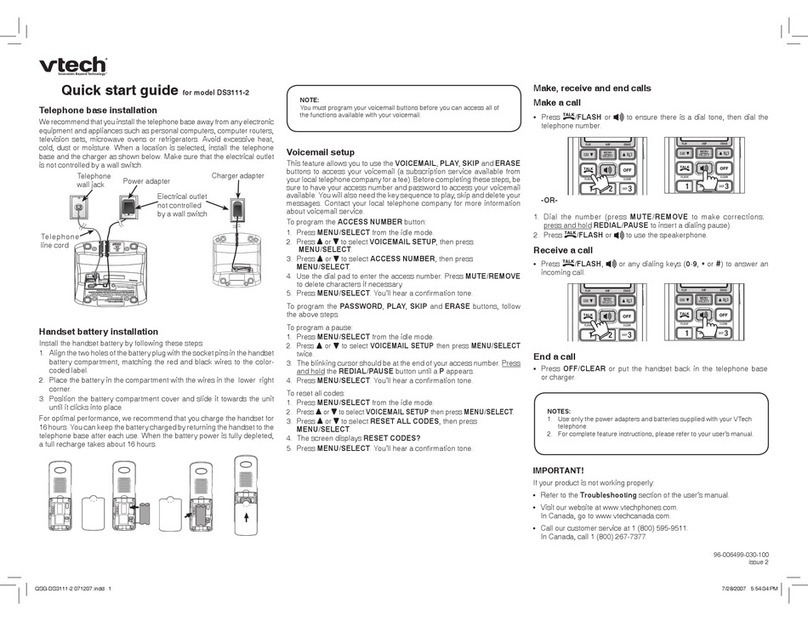 V-tech 3111-2 User manual