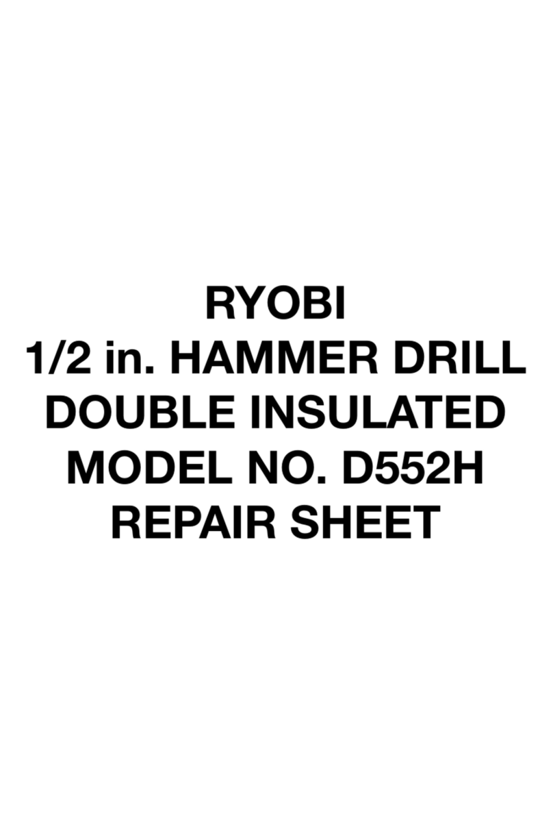 Ryobi D552HK Quick setup guide
