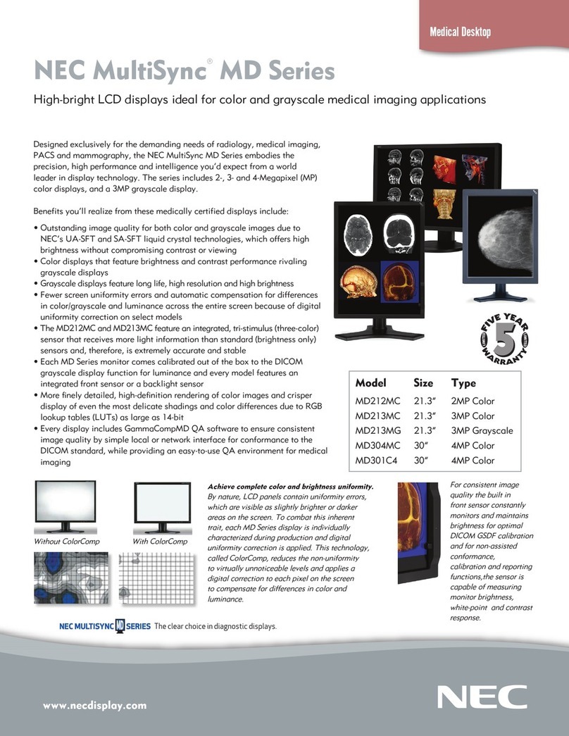NEC MultiSync MD301C4 User manual