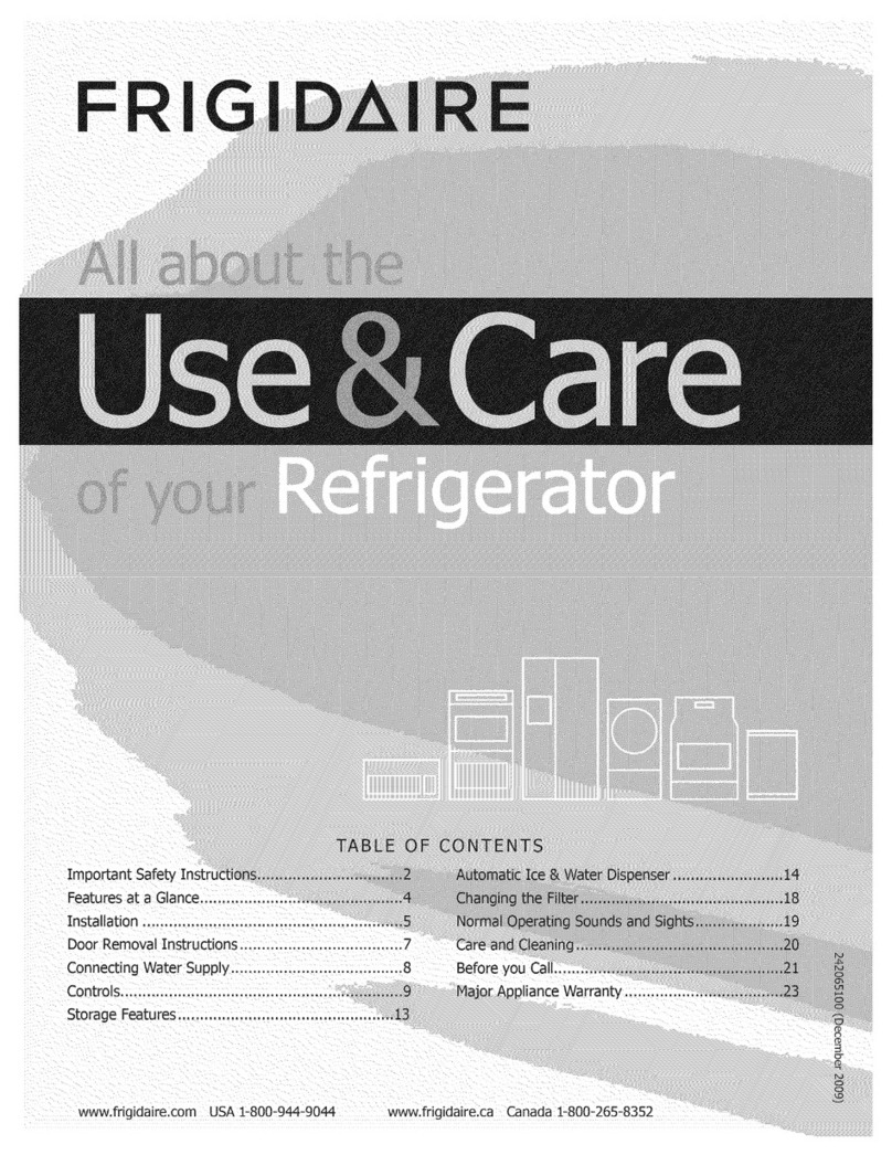 Frigidaire FFHS2313LS1 Owner's manual
