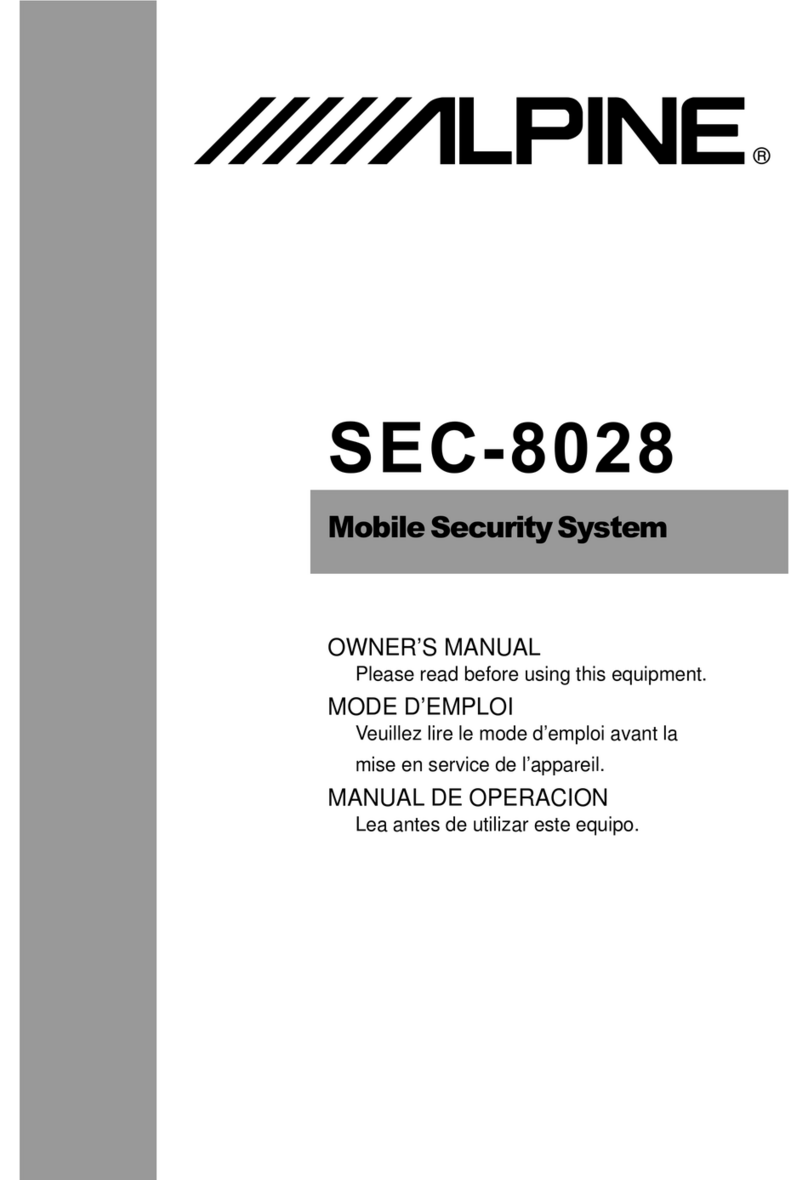 Alpine SEC-8028 User manual