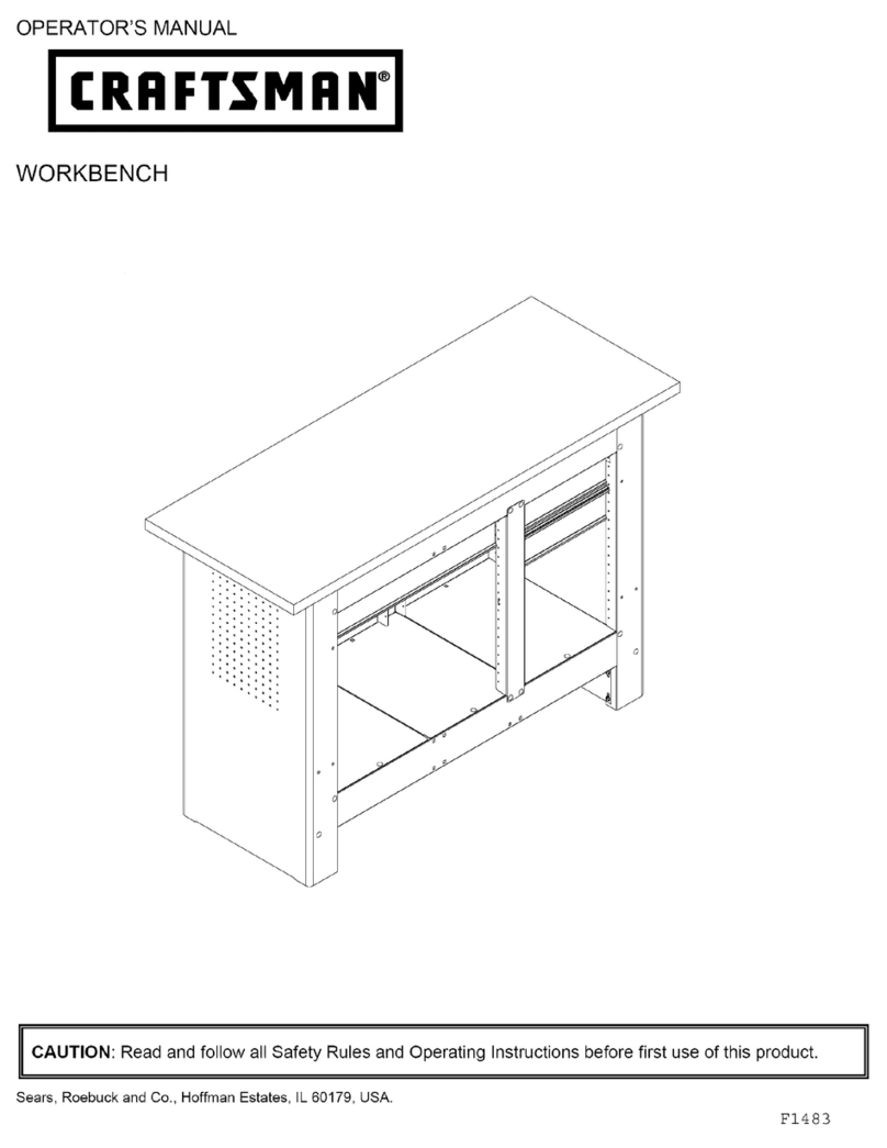 Craftsman Workbench User manual