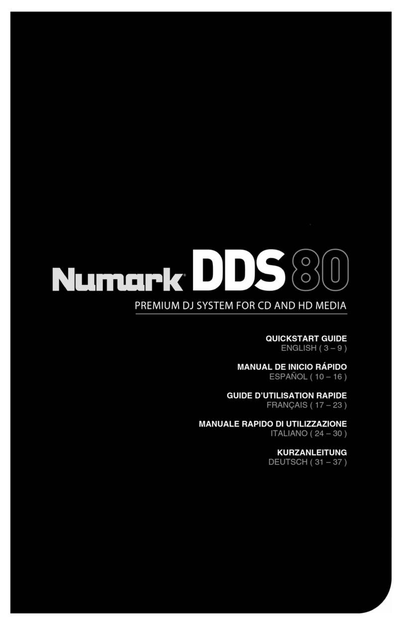 Numark DDS80 User manual