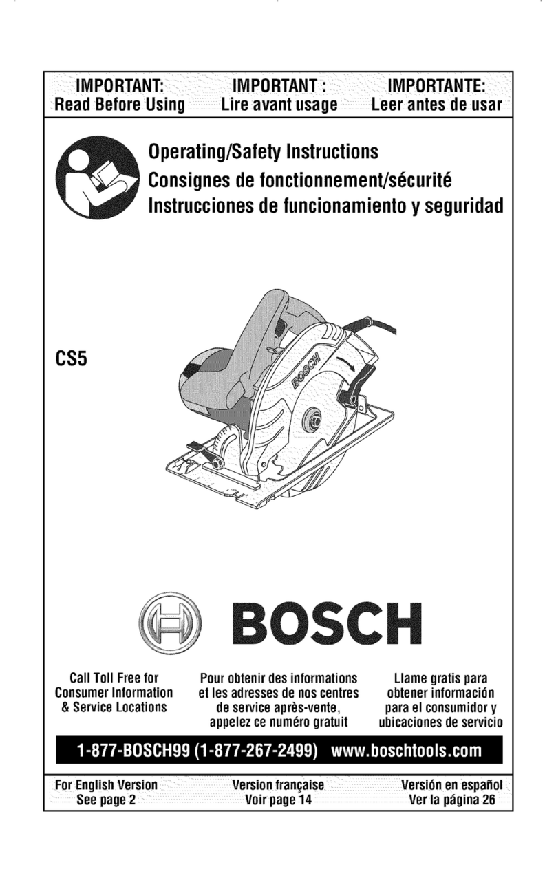 Bosch CS5 Assembly instructions