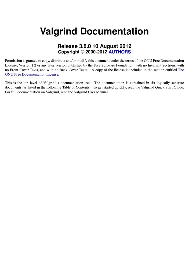 Valgrind Software User manual