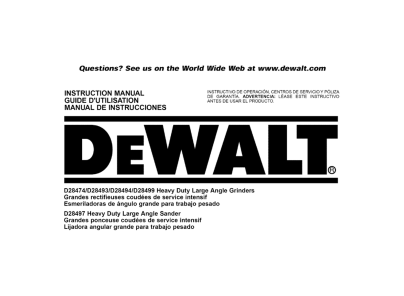 DeWalt D28474 User manual