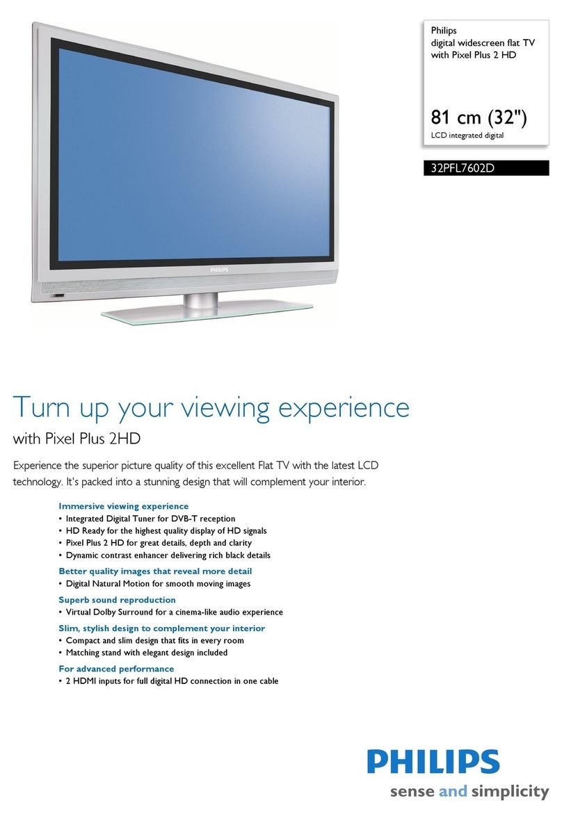 Philips 32PFL7602D - annexe 1 Specifications