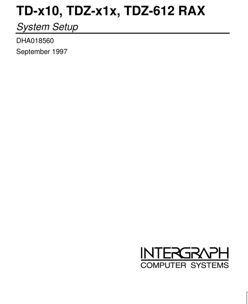 Intergraph TD-x10 Setup User guide