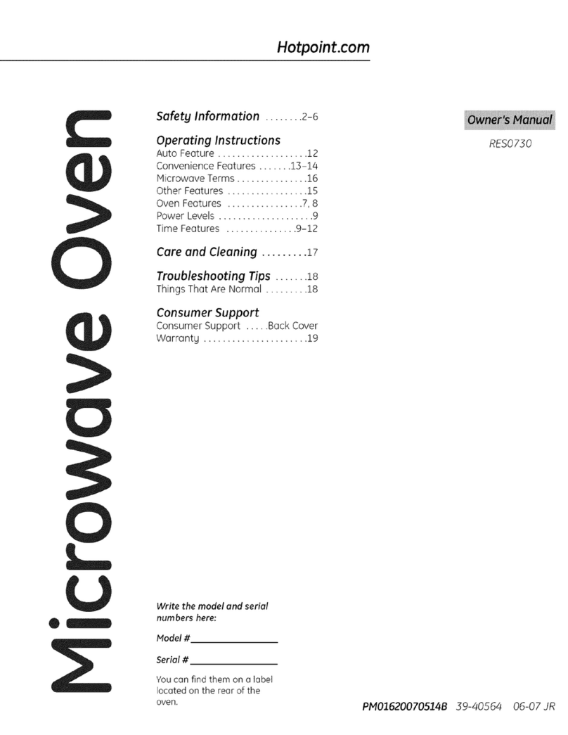 Hotpoint RES0730 User manual