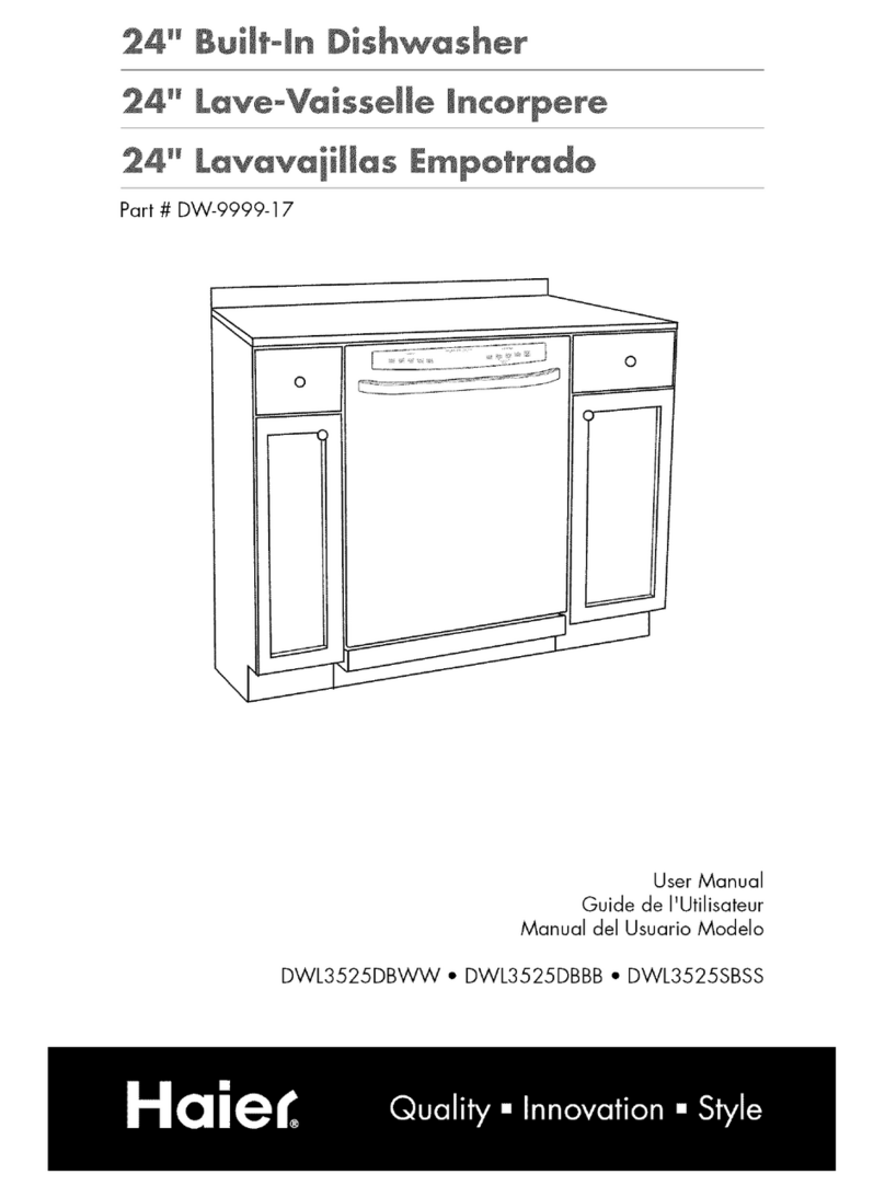 Haier DWL3525DBBB User manual