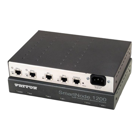 Patton electronics SMARTNODE 1200 User manual Patton electronics SMARTNODE 1200 User manual