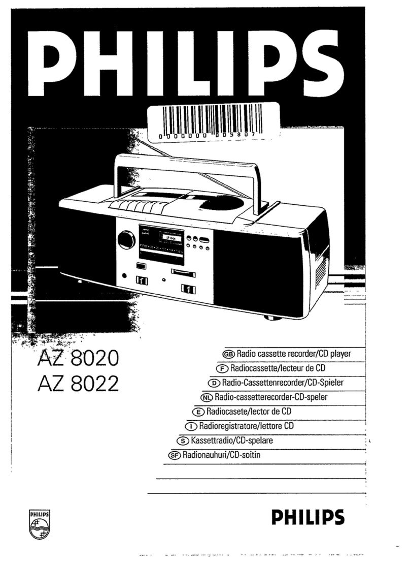 Philips AZ 8020 User manual