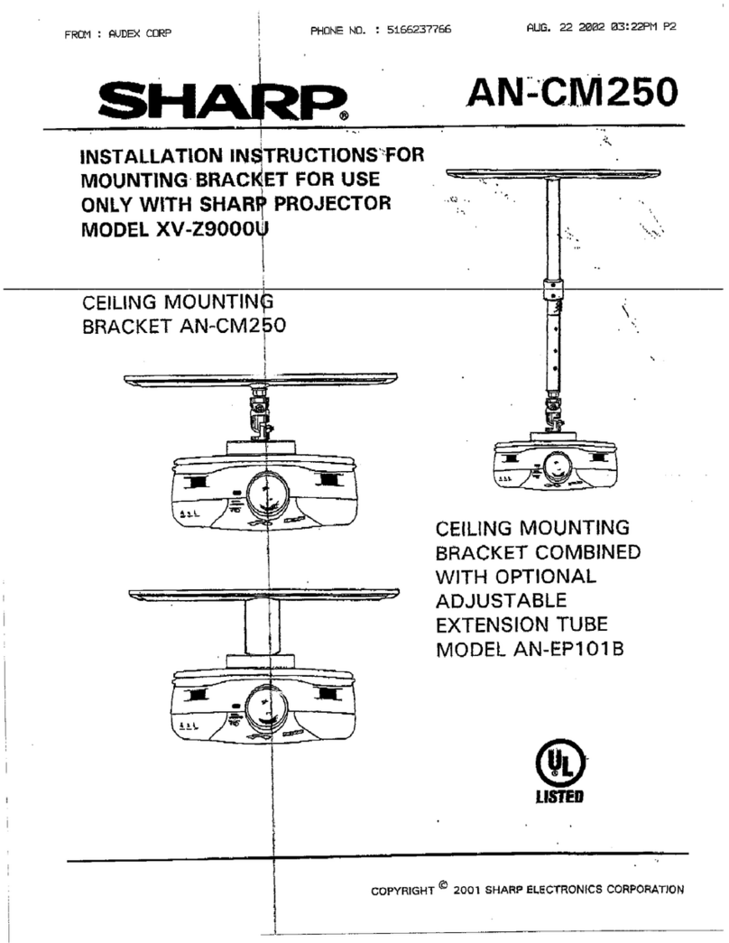 Sharp AN-CM250 User manual