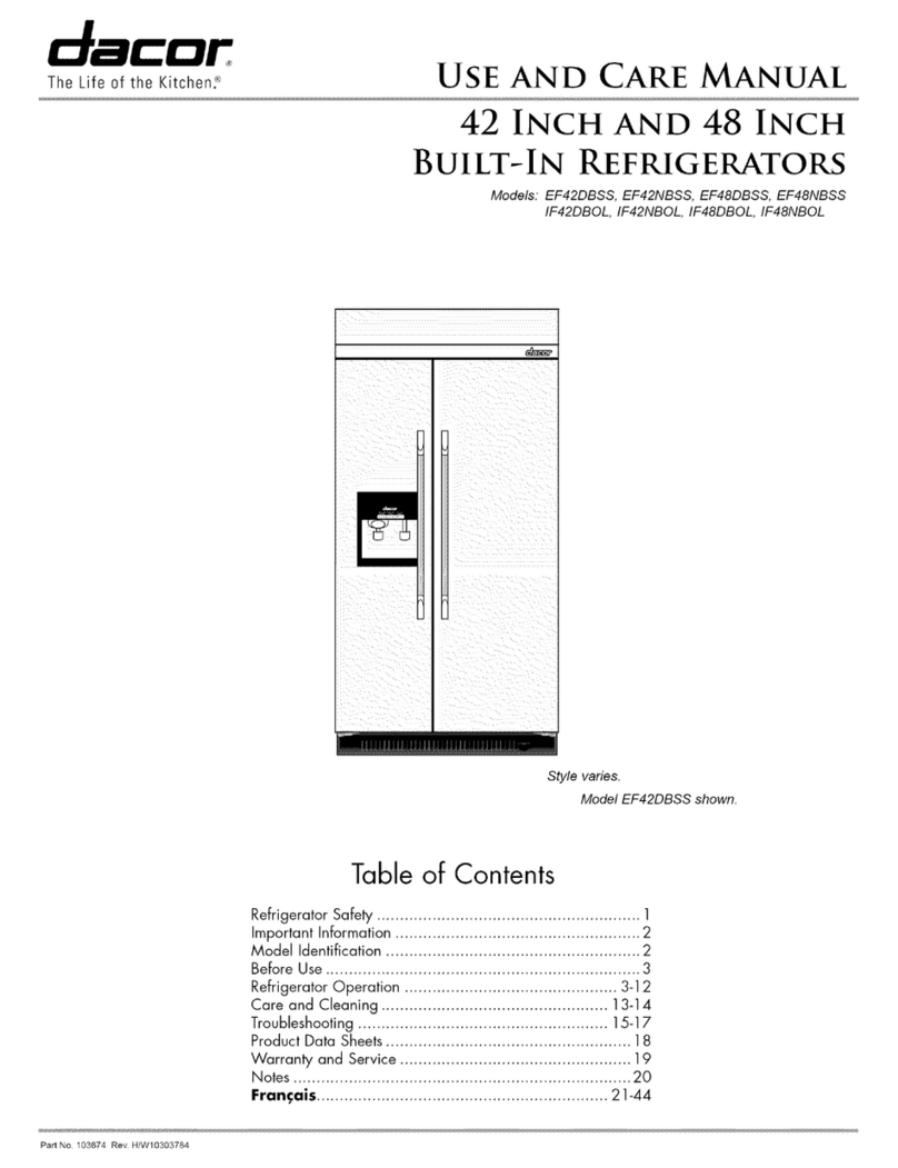 Dacor EF48NBSS User manual