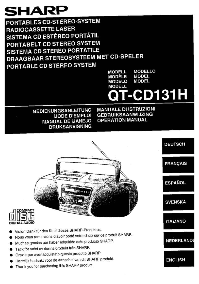 Sharp QT-CD131H User manual