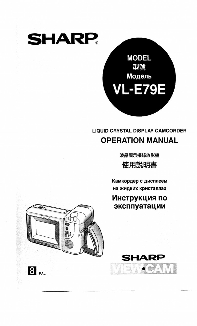 Sharp ViewCam VL-E79E User manual