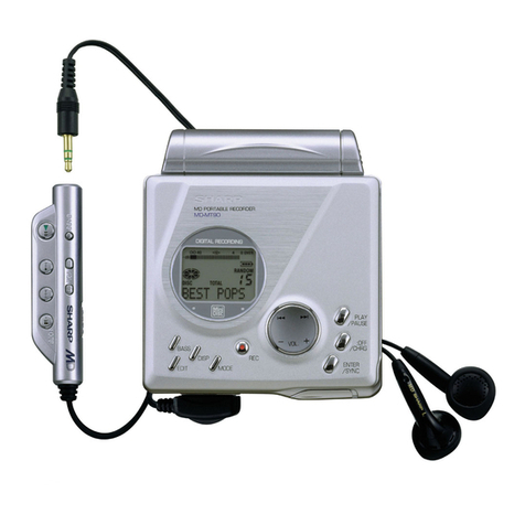 Sharp MD-MT99H User manual