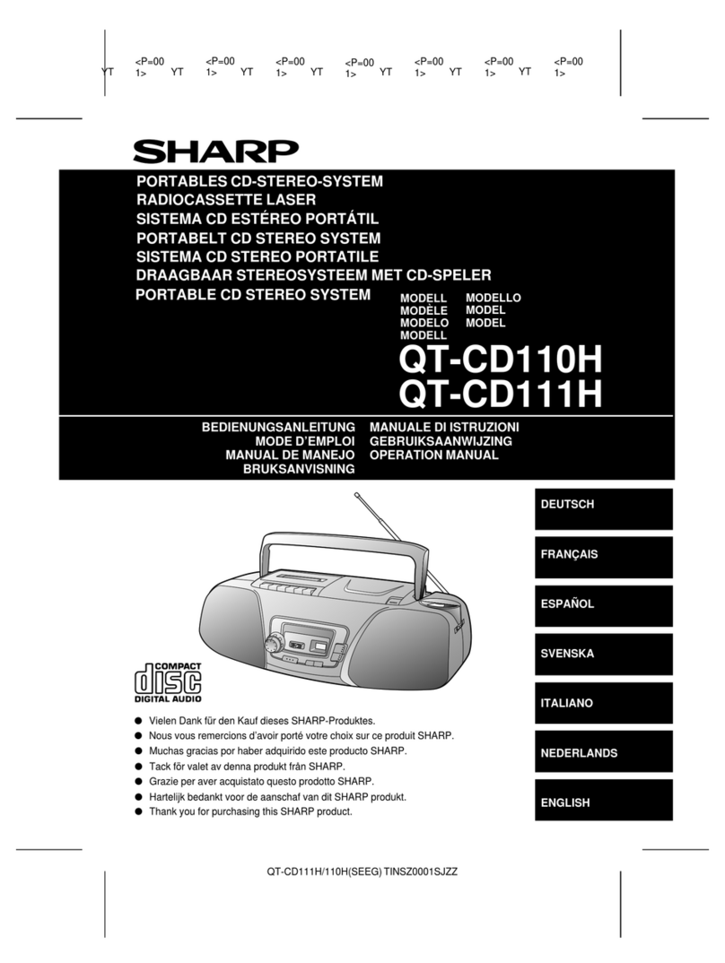 Sharp QT-CD110H User manual