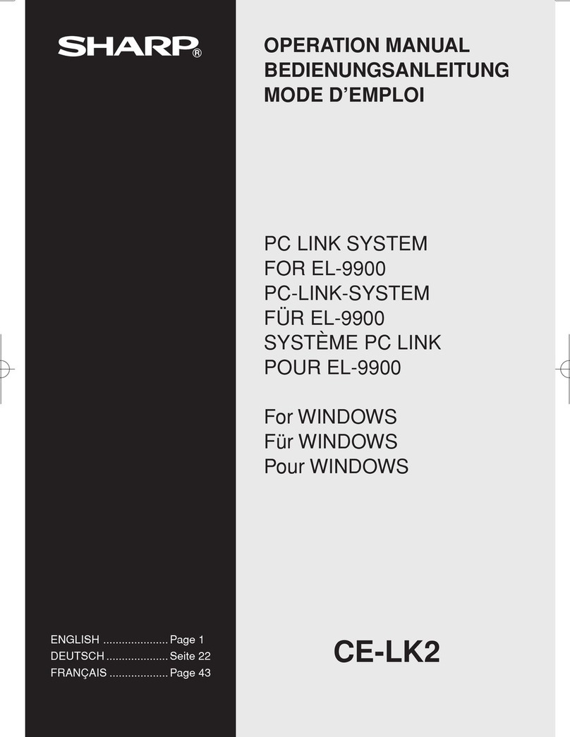 Sharp CE-LK2 User manual