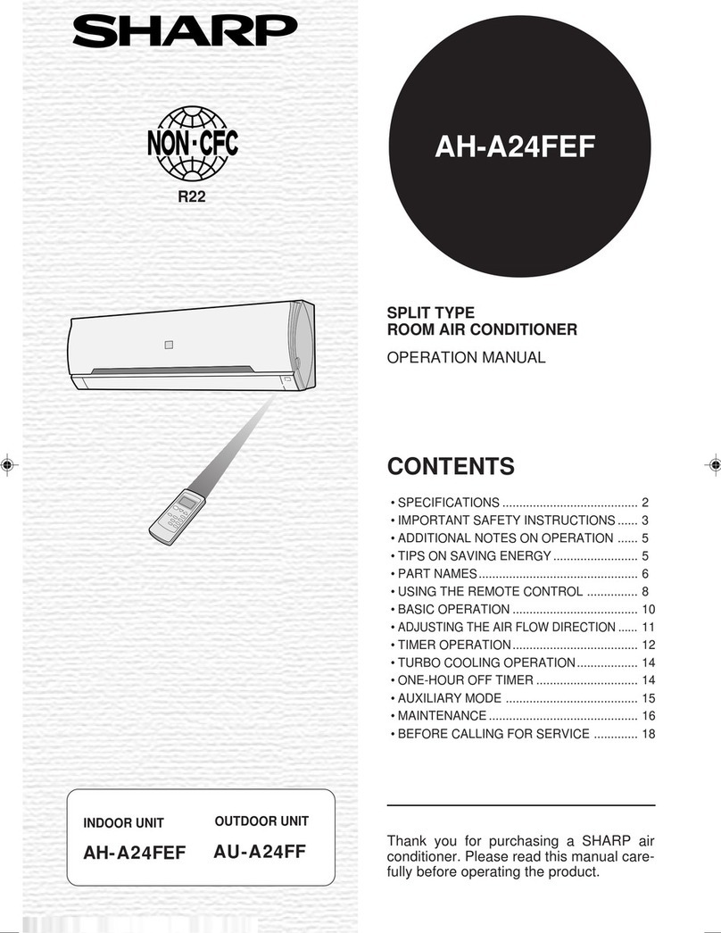 Sharp AH-A24FEF User manual
