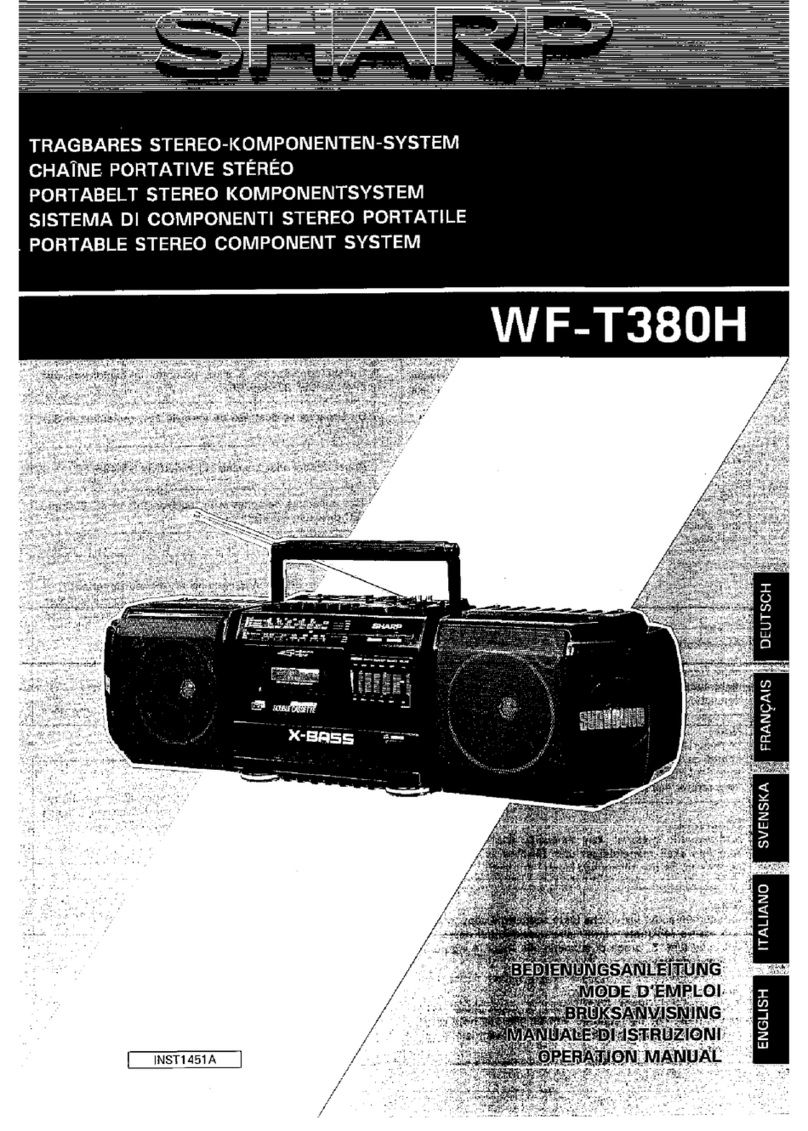 Sharp WF-T380H User manual