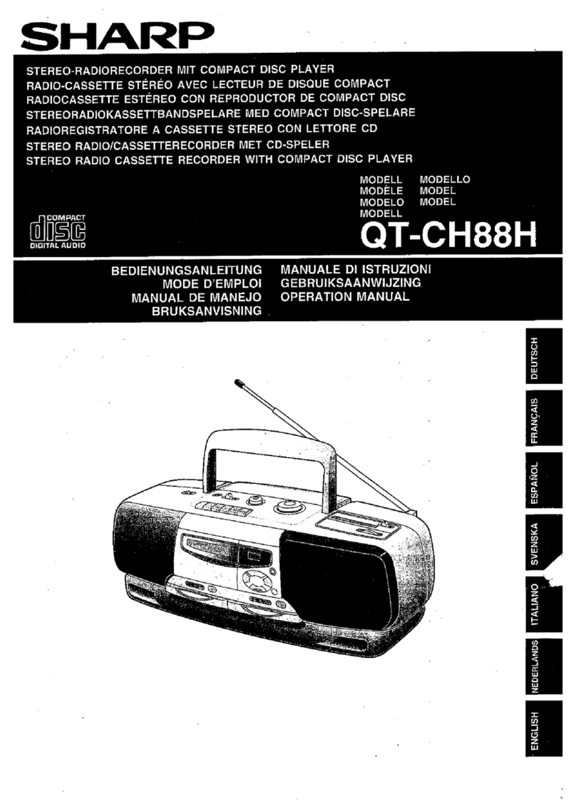 Sharp QT-CH88H User manual