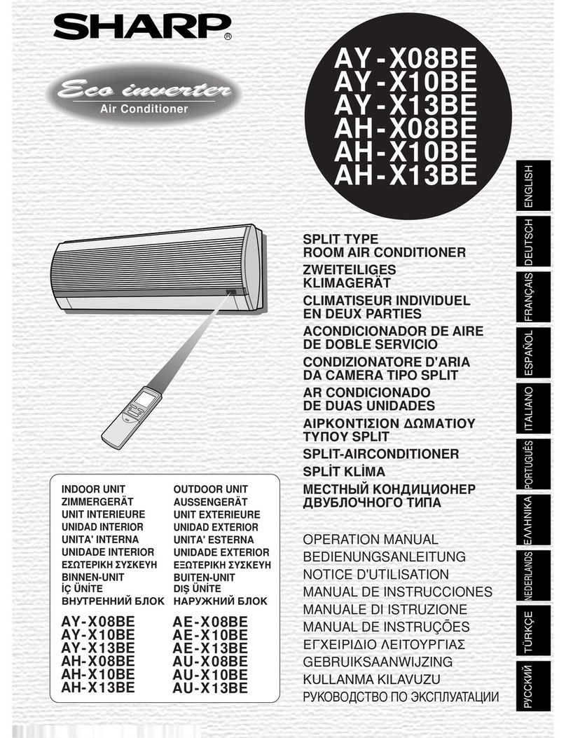 Sharp AH-X08BE User manual