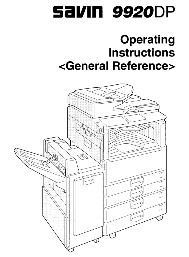 Savin 9920 User manual