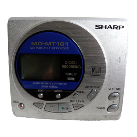 Sharp MD-MT161E User manual