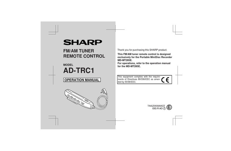Sharp AD-TRC1 User manual