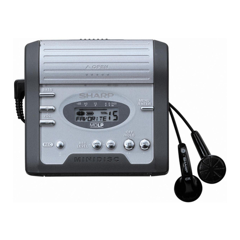 Sharp MD-MT280E User manual