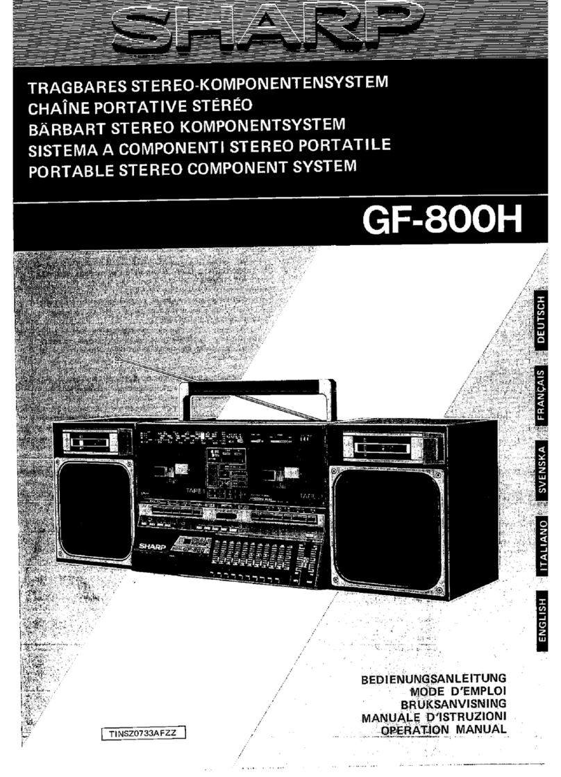 Sharp GF-800H User manual