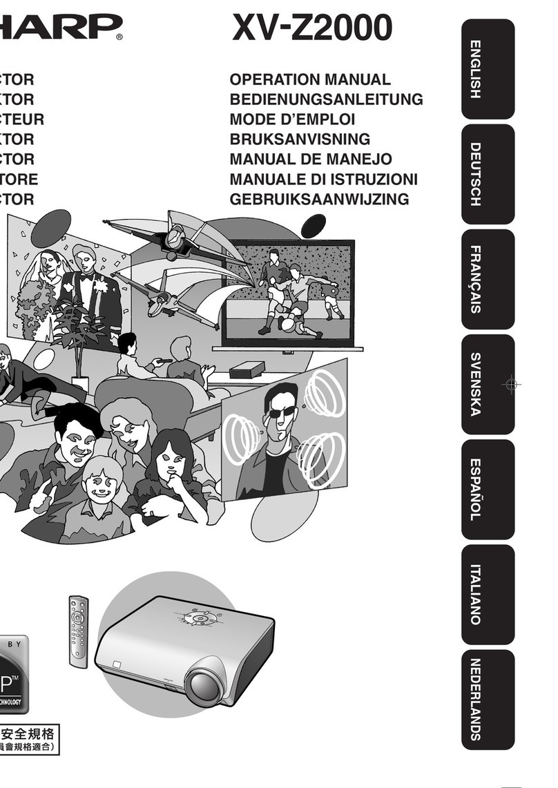 Sharp XV-Z2000 User manual