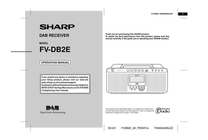 Sharp FV-DB2E User manual