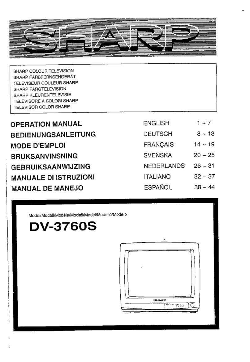 Sharp DV-3760S User manual
