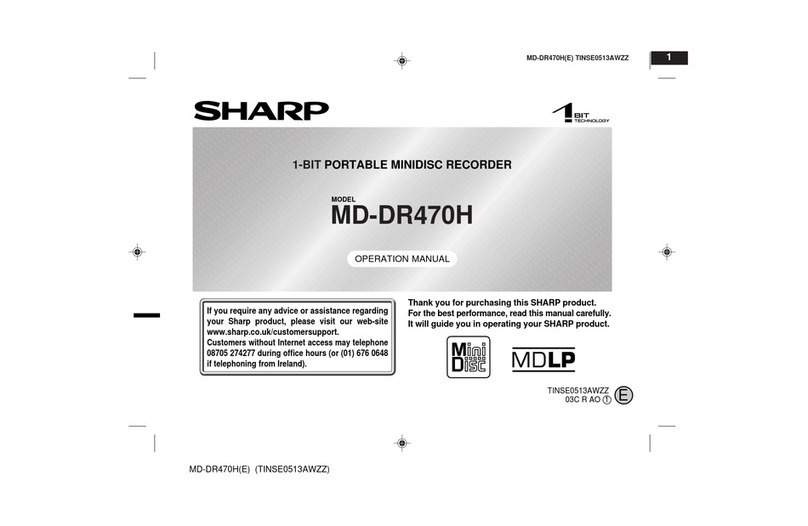 Sharp MD-DR470H User manual