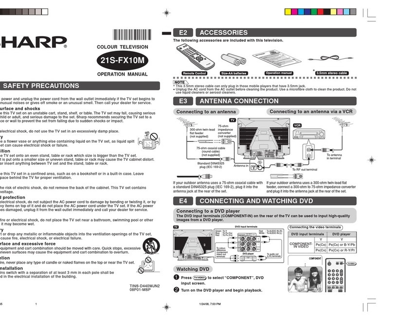 Sharp 21S-FX10M User manual