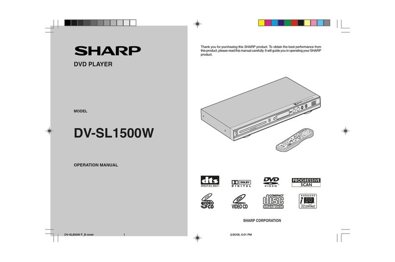 Sharp DV-SL1500W User manual
