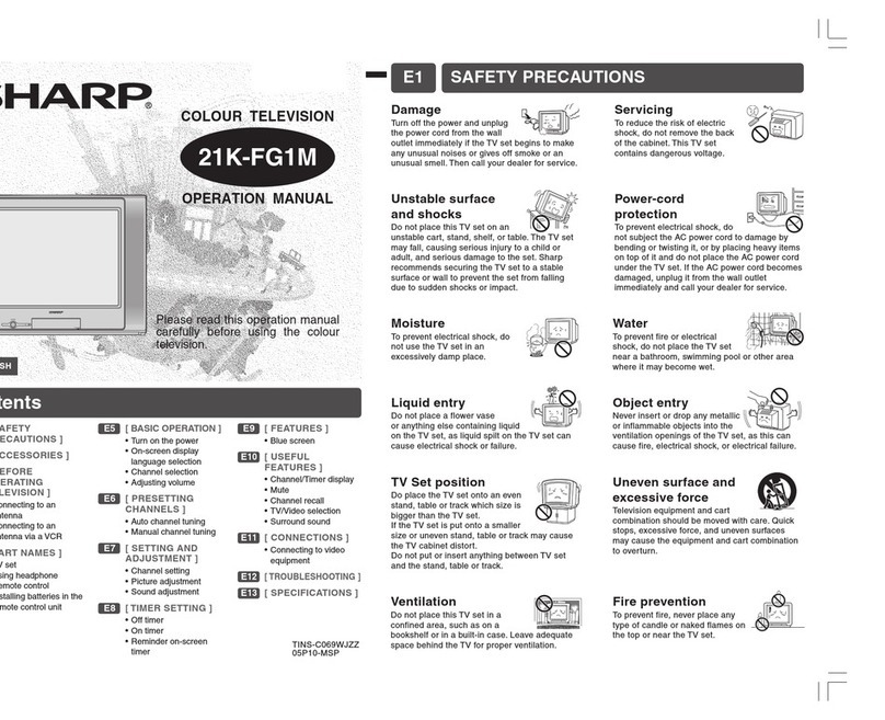 Sharp 21K-FG1M User manual