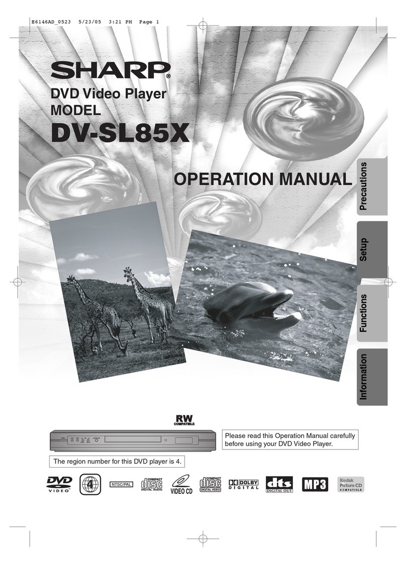 Sharp DV-SL85X User manual
