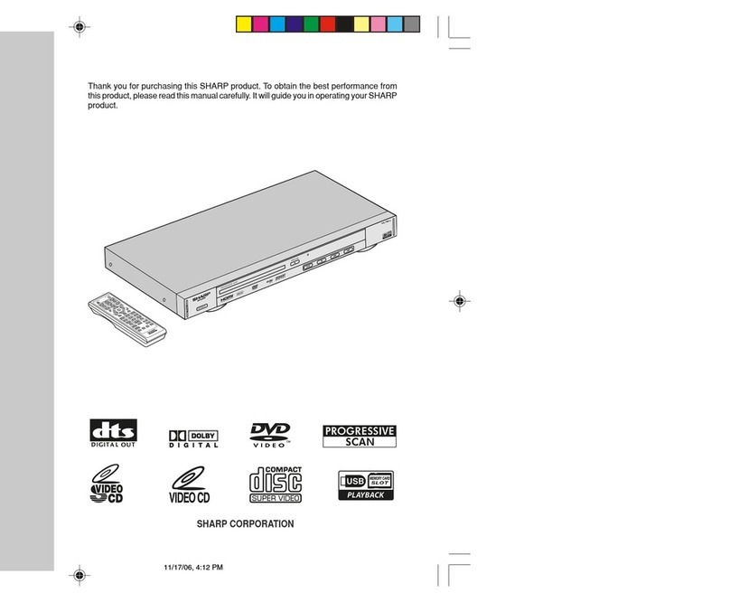 Sharp DV-SL2000W User manual