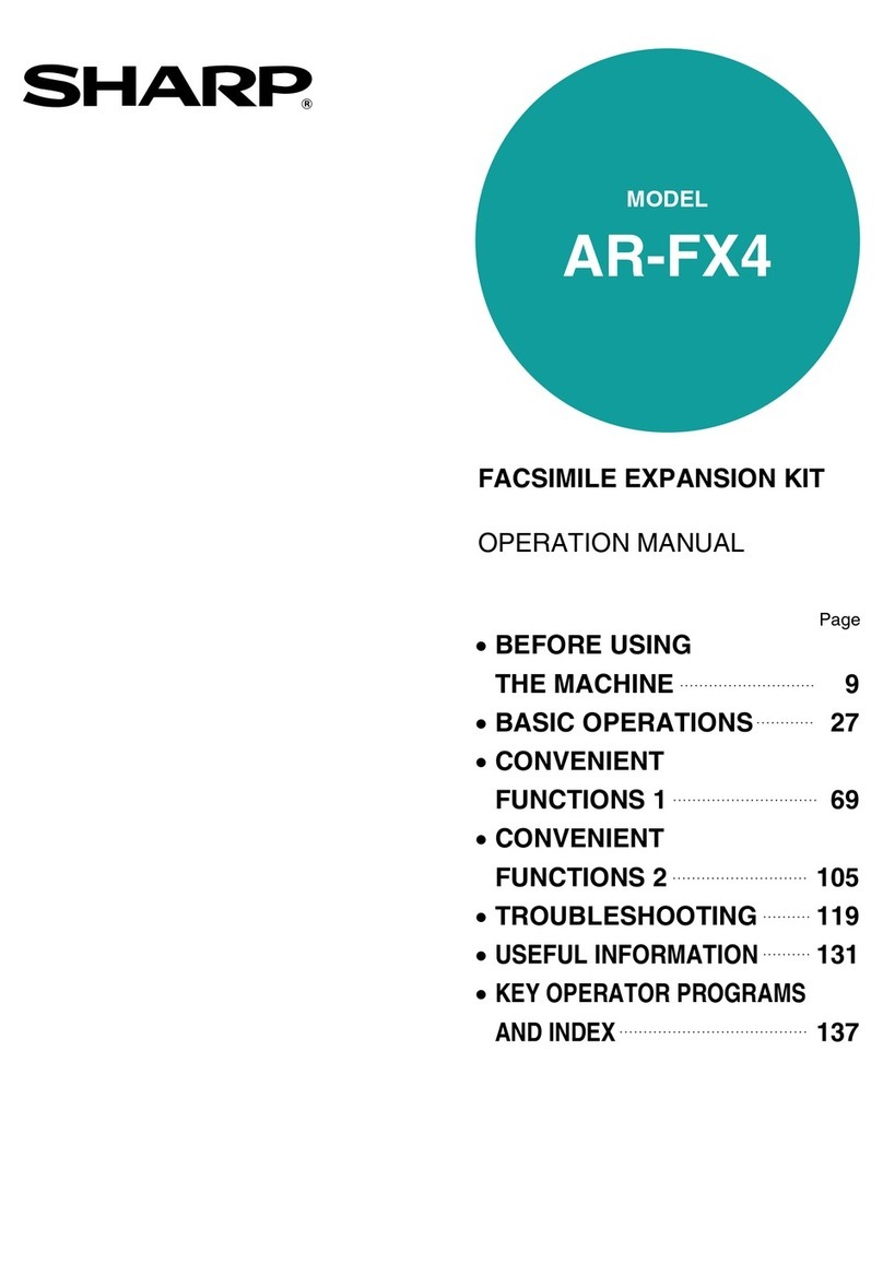 Sharp AR-FX4 User manual