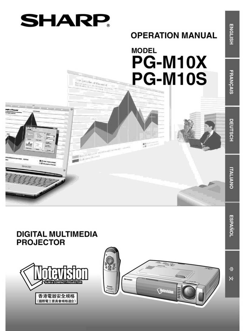 Sharp PG-M10SE User manual